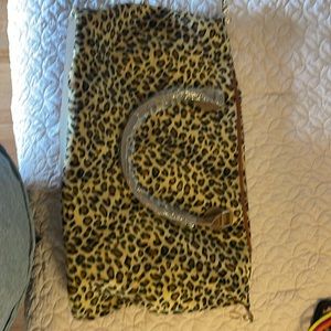 Leopard print large weekender bag